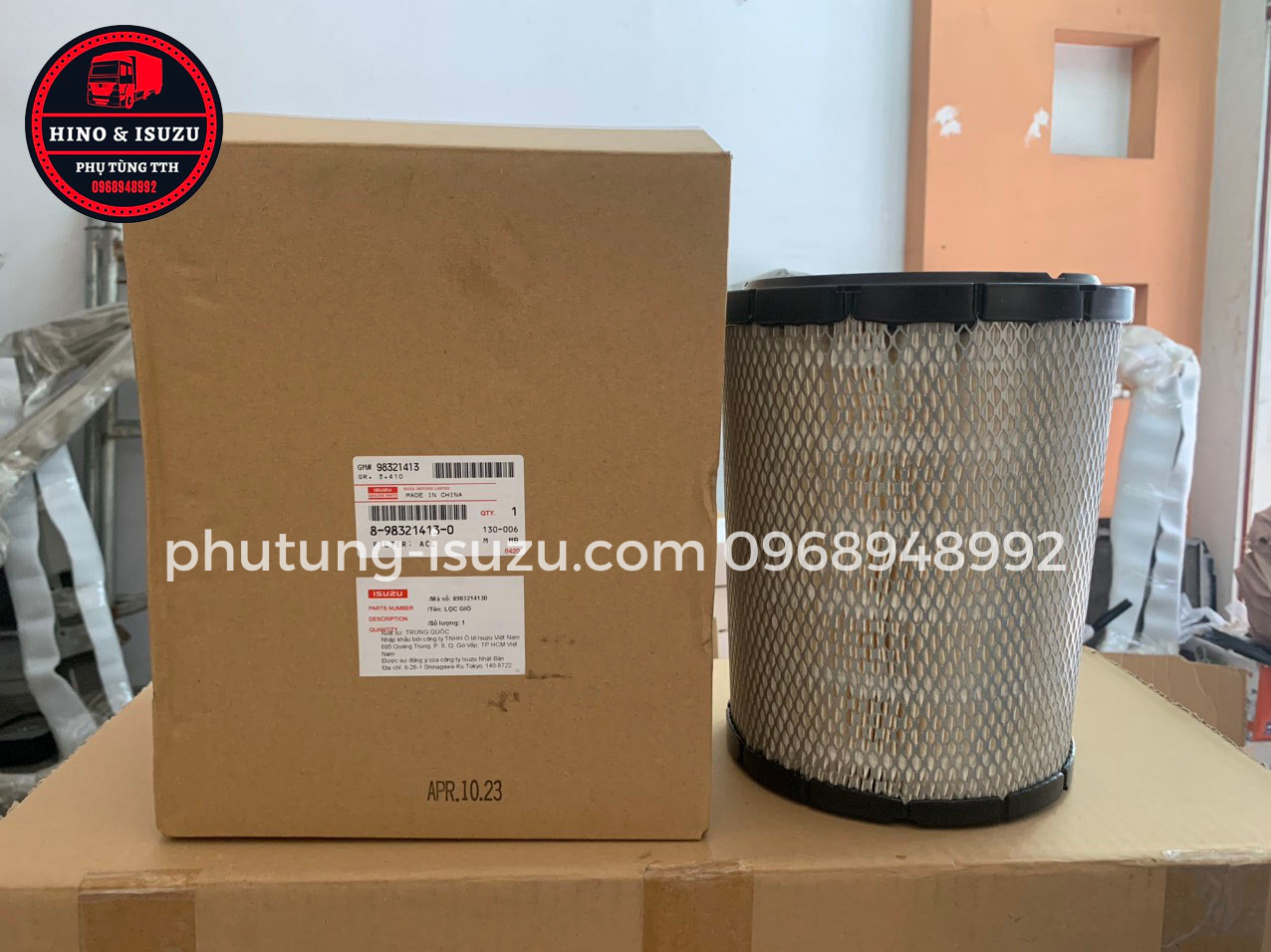 lọc gió nqr75 euro4