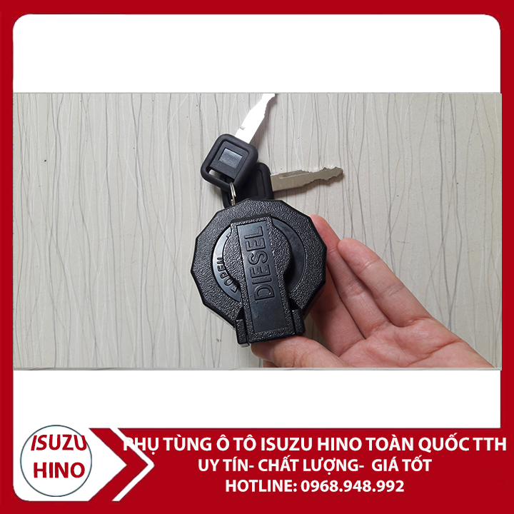 Nắp bình dầu, nắp khóa thùng nhiên liệu Isuzu QKR 91 PS, QKR