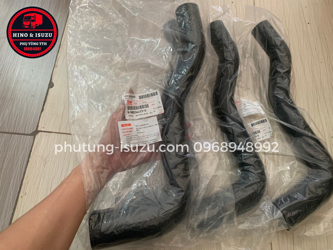 ống nước dưới isuzu 5t & samco 5.2